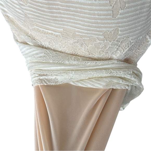 Sexy Floral Lace Dress Wedding Retro Cottage Romantic Stretchy Bodycon Medium - Picture 6 of 6